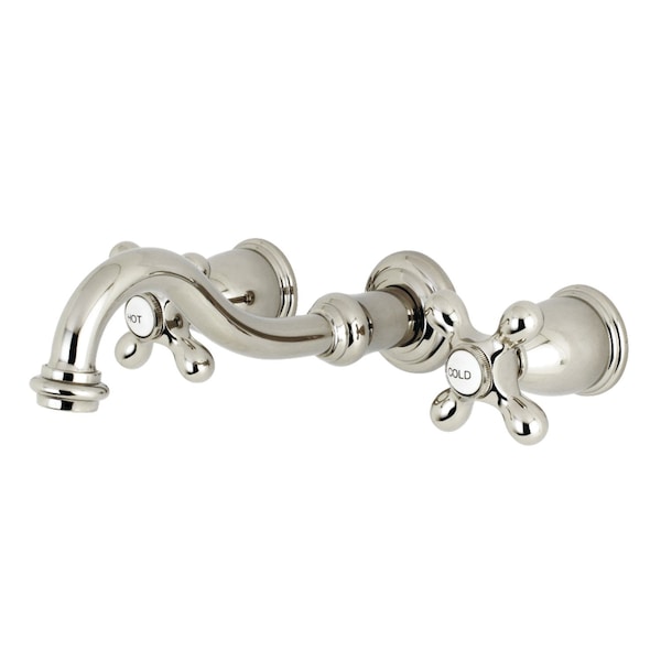 Kingston Brass Roman Tub Faucet, Polished Nickel, Wall Mount KS3026AX - main